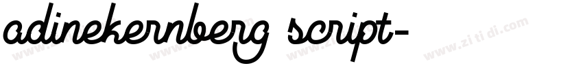 adinekernberg script字体转换 adinekernberg script字体转换